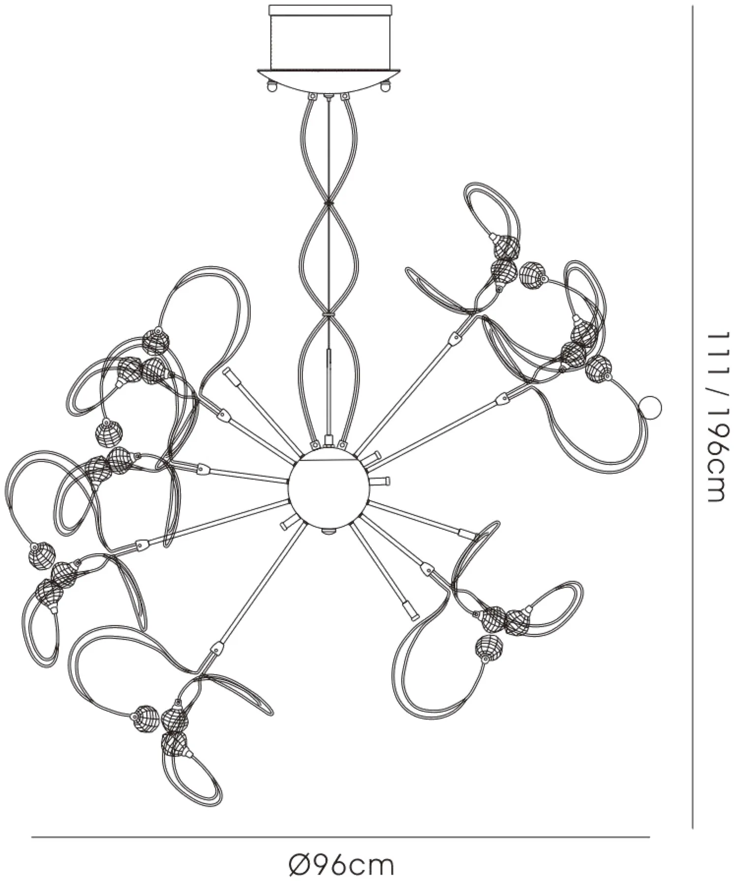 Messe Crystal Ceiling Lights Diyas Statement Crystal Fittings